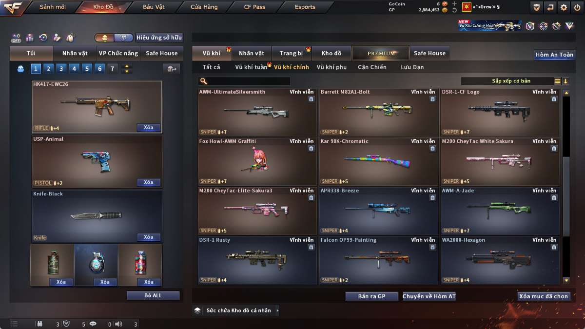 shop acc cf uy tin gia re